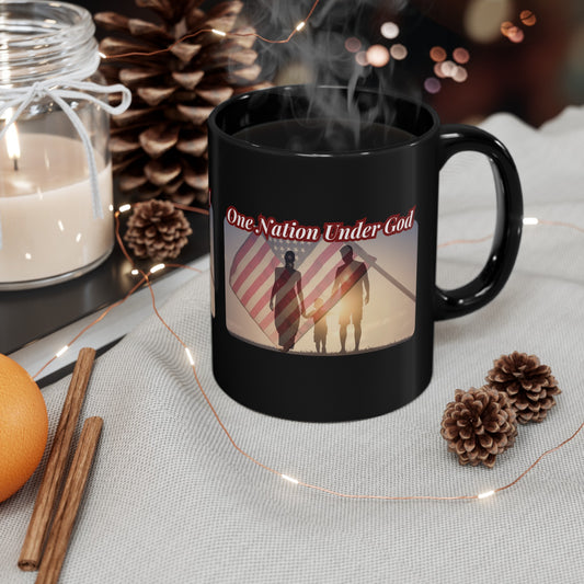 ONE NATION UNDER GOD Patriotic Ceramic Coffee Mug (11oz, 15oz) - FREE SHIPPING