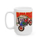 ULTRA MAGA Patriotic Biker Ceramic Coffee Mug, (11oz, 15oz) - FREE SHIPPING