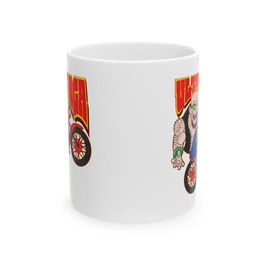 ULTRA MAGA Patriotic Biker Ceramic Coffee Mug, (11oz, 15oz) - FREE SHIPPING