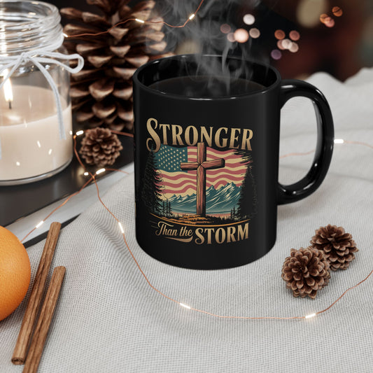 STRONGER THAN THE STORM Patriotic Ceramic Coffee Mug (11oz, 15oz) - FREE SHIPPING