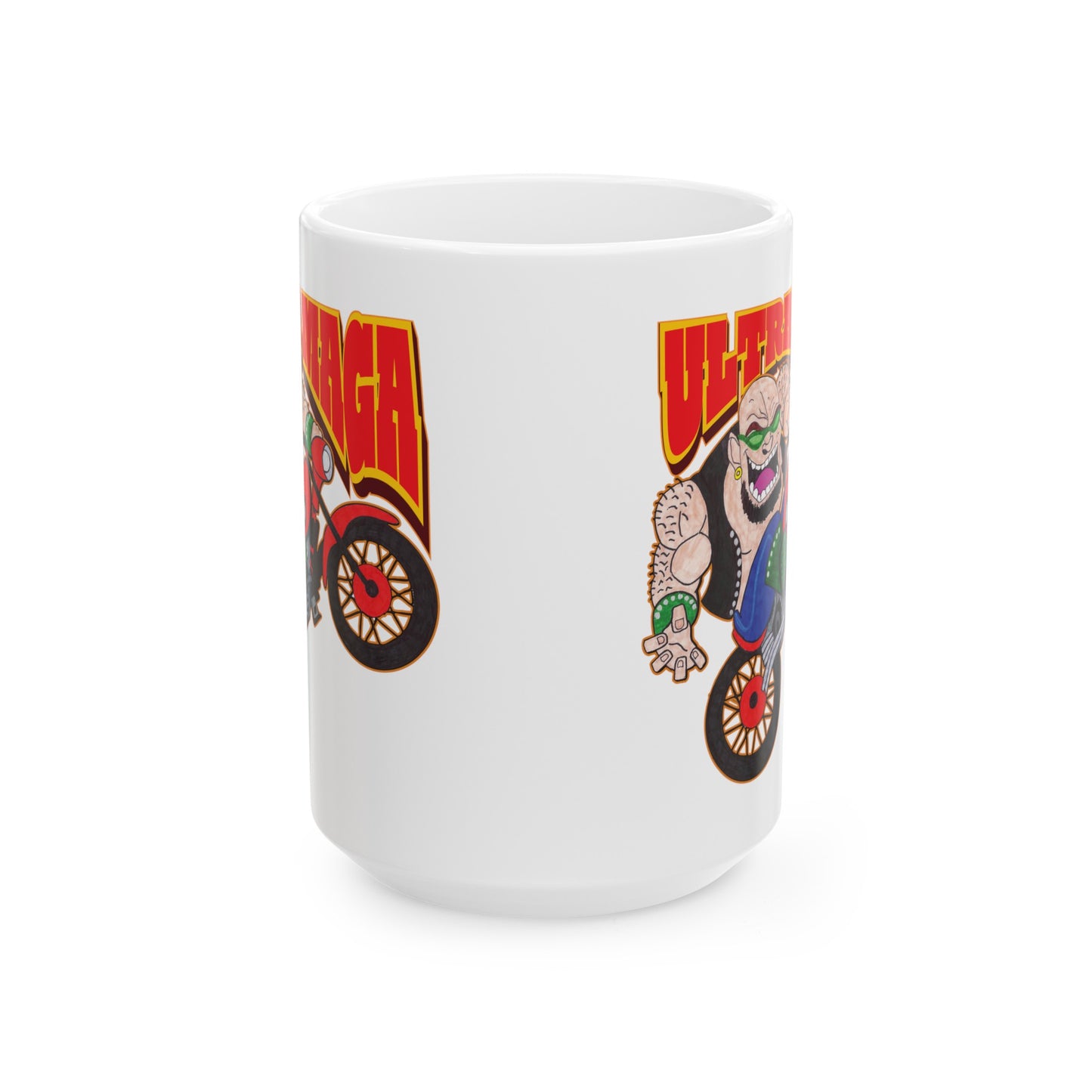 ULTRA MAGA Patriotic Biker Ceramic Coffee Mug, (11oz, 15oz) - FREE SHIPPING