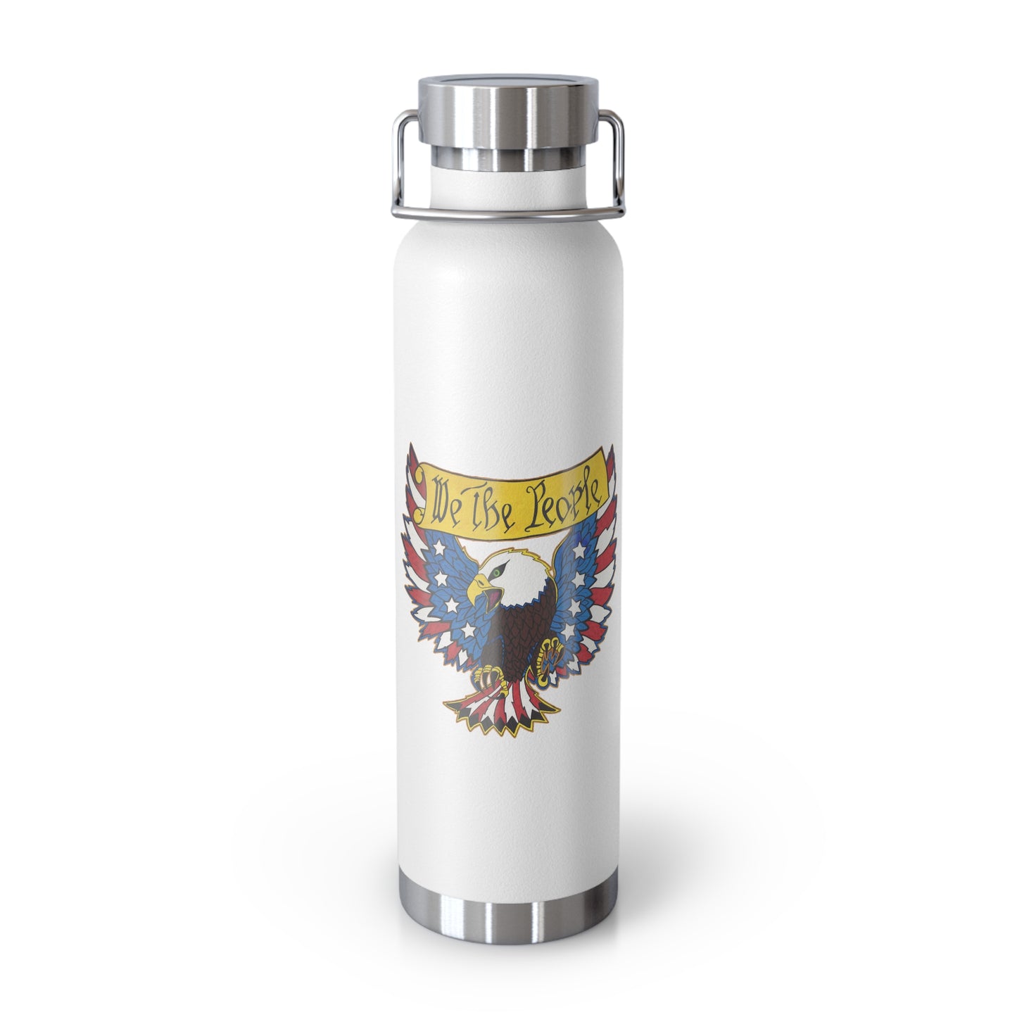 ..WE THE PEOPLE:  22oz Copper Vacuum Insulated Patriotic Water Bottle - FREE SHIPPING