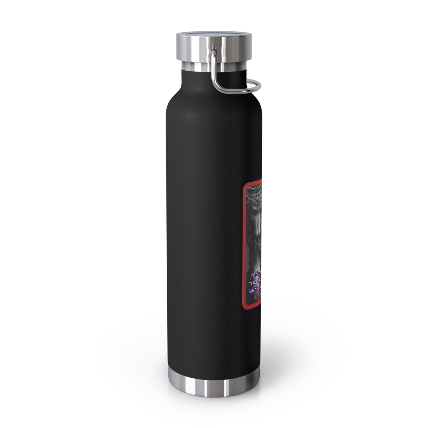 ..AND THE TRUTH SHALL SET YOU FREE:  22oz Copper Vacuum Insulated Patriotic Water Bottle - FREE SHIPPING