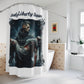 LADY LIBERTY DOWN:  100% Polyester Patriotic Military Shower Curtain - FREE SHIPPING