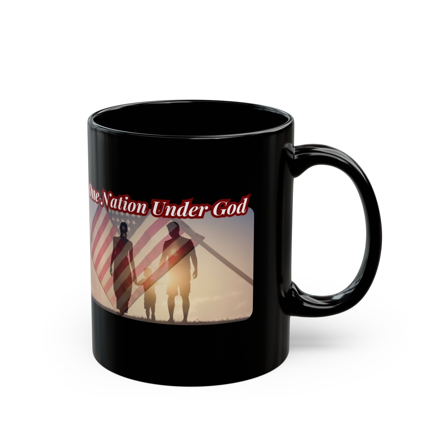 ONE NATION UNDER GOD Patriotic Ceramic Coffee Mug (11oz, 15oz) - FREE SHIPPING