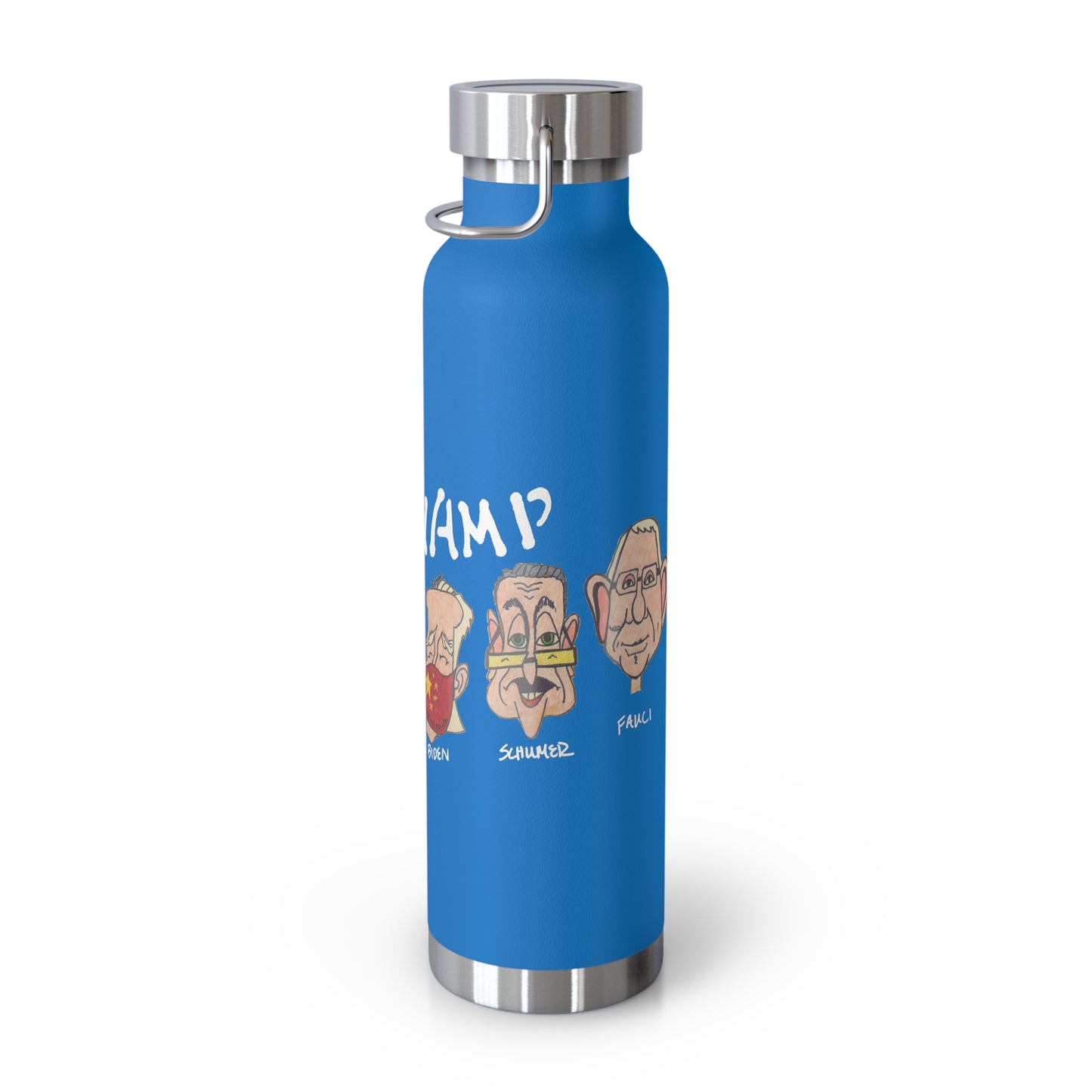 ..THE SWAMP:  22oz Copper Vacuum Insulated Patriotic Water Bottle - FREE SHIPPING