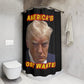 TRUMP MUG SHOT:  100% Polyester Patriotic Trump Shower Curtain - FREE SHIPPING