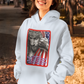 .. BLESSED IS THE NATION Heavy Weight Patriotic Christian Hoodie (S-5XL): Women's Gildan 18500 - FREE SHIPPING