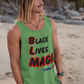 . BLACK LIVES MAGA Patriotic Tank Top (XS-2XL):  Men's Bella+Canvas 3480 - FREE SHIPPING