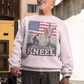 JUST KNEEL Heavy Weight Patriotic Christian Sweatshirt (S-5XL):  Men's Gildan 18000 - FREE SHIPPING