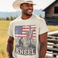 JUST KNEEL Patriotic Christian T-Shirt (S-5XL):  Men's Medium Weight Gildan 5000 - FREE SHIPPING