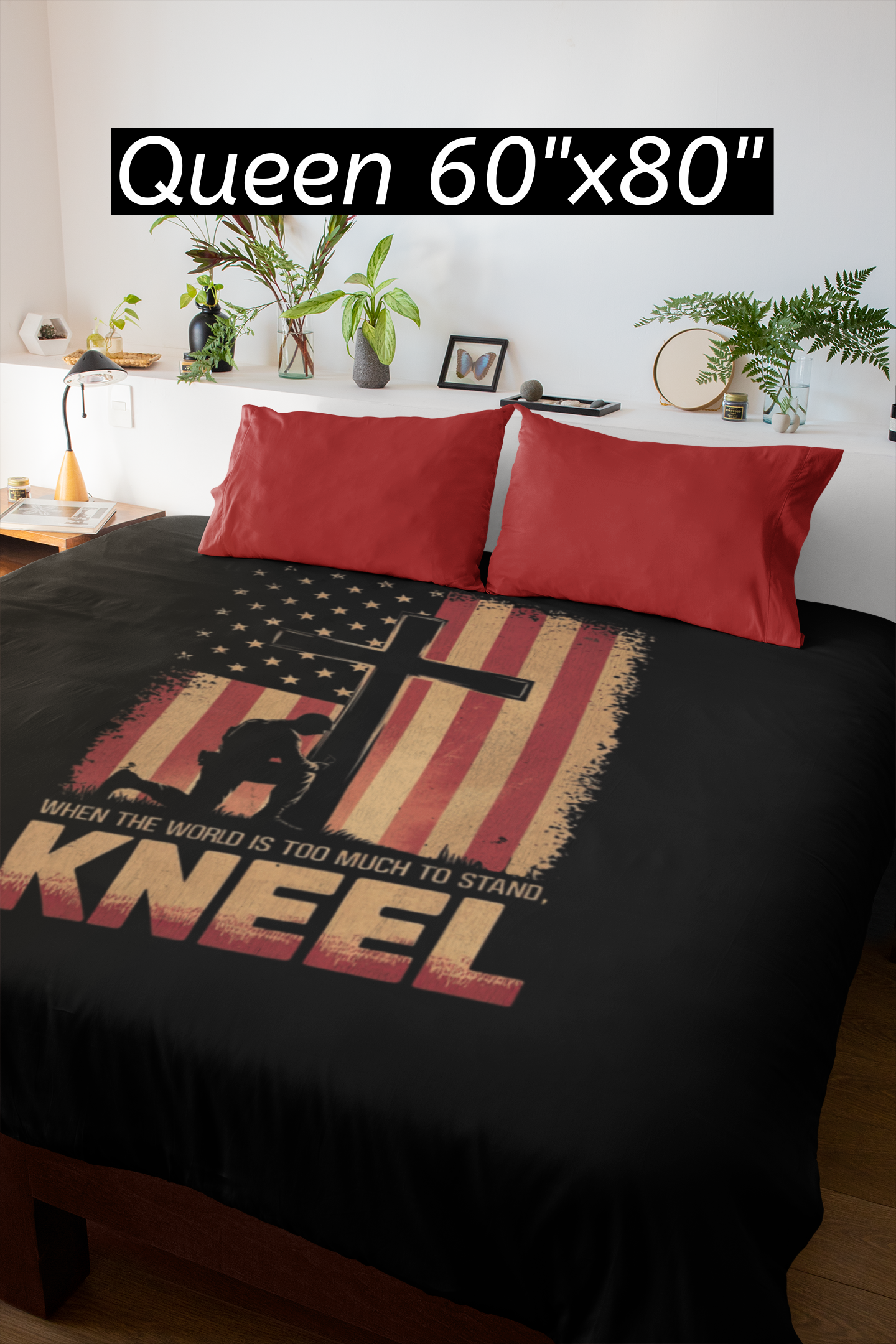 JUST KNEEL Light Weight Velveteen Plush Blanket (3 sizes available) - FREE SHIPPING