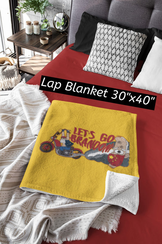 .LET'S GO BRANDON Light Weight Velveteen Plush Blanket (3 sizes available) - FREE SHIPPING