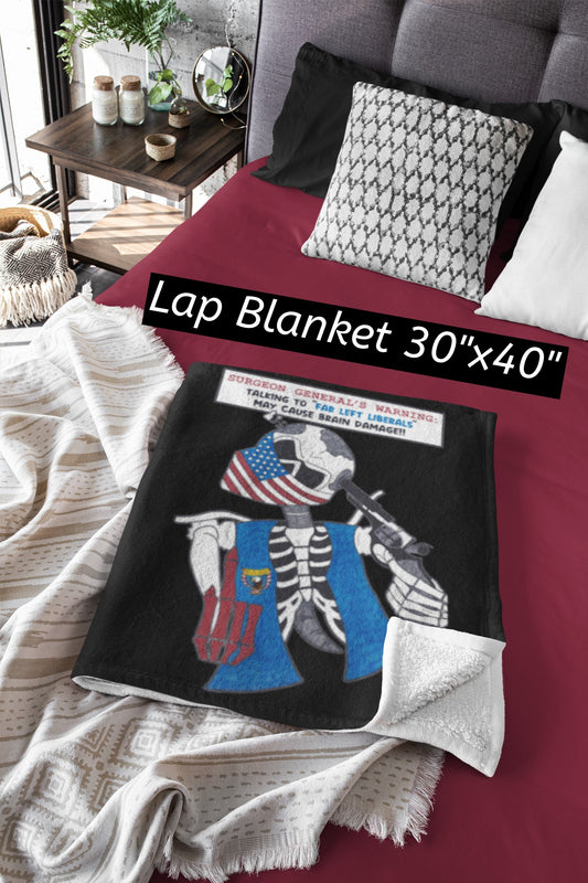 .LIBERAL BRAIN DAMAGE Light Weight Velveteen Plush Blanket (3 sizes available) - FREE SHIPPING