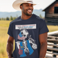 LIBERAL BRAIN DAMAGE Patriotic Biker T-Shirt (S-5XL):  Men's Medium Weight Gildan 5000 - FREE SHIPPING