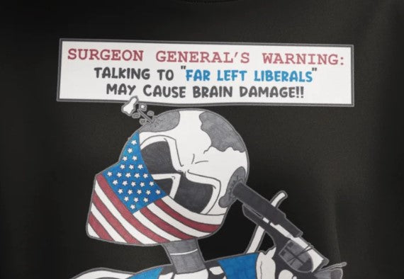 LIBERAL BRAIN DAMAGE Biker's Ceramic Coffee Mug (11oz, 15oz) - FREE SHIPPING