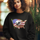 ... NEVER FORGOTTEN Heavy Weight Patriotic Sweatshirt (S-5XL):  Women's Gildan 18000 - FREE SHIPPING