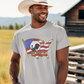 NEVER FORGOTTEN Patriotic Military T-Shirt (S-5XL):  Men's Medium Weight 5000 - FREE SHIPPING