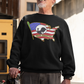 . NEVER FORGOTTEN Heavy Weight Patriotic Military Sweatshirt (S-5XL):  Men's Gildan 18000 - FREE SHIPPING