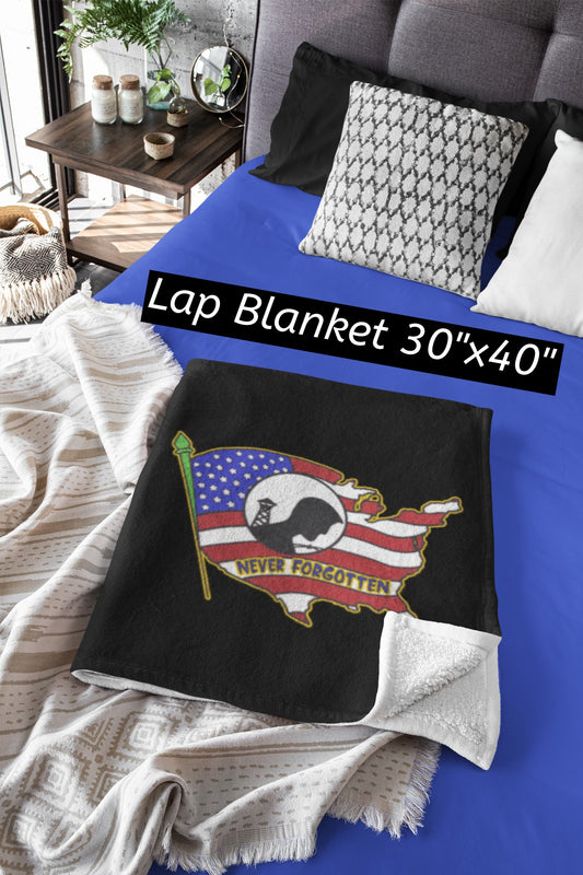 .NEVER FORGOTTEN Light Weight Velveteen Plush Blanket (3 sizes available) - FREE SHIPPING