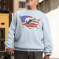 . NEVER FORGOTTEN Heavy Weight Patriotic Military Sweatshirt (S-5XL):  Men's Gildan 18000 - FREE SHIPPING