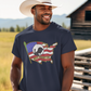 NEVER FORGOTTEN Patriotic Military T-Shirt (S-5XL):  Men's Medium Weight 5000 - FREE SHIPPING