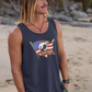 . NEVER FORGOTTEN Patriotic Military Tank Top (XS-2XL):  Men's Bella+Canvas 3480 - FREE SHIPPING