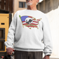 . NEVER FORGOTTEN Heavy Weight Patriotic Military Sweatshirt (S-5XL):  Men's Gildan 18000 - FREE SHIPPING