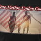 ONE NATION UNDER GOD Fitted Patriotic Christian T-Shirt (S-2XL):  Women's Bella+Canvas 6004 - FREE SHIPPING