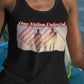 . ONE NATION UNDER GOD Patriotic Christian Racerback Tank Top (XS-2XL):  MADE IN USA Women's Bella+Canvas 8800 - FREE SHIPPING