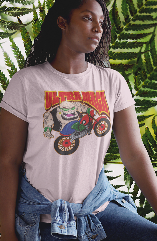 .. ULTRA MAGA Semi-Fitted Patriotic Biker T-Shirt (S-3XL):  Women's Gildan 5000L - FREE SHIPPING