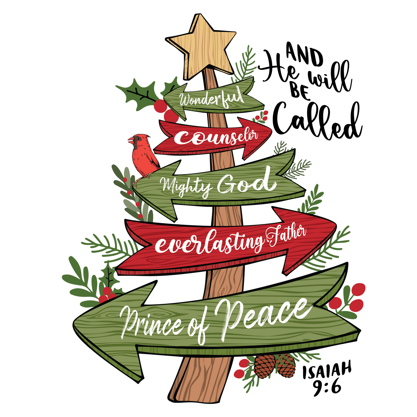 The PRINCE OF PEACE Heavy Weight Christmas Long Sleeve T-Shirt (S-2XL):  Women's Gildan 2400 - FREE SHIPPING