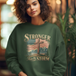 STRONGER THAN THE STORM Heavy Weight Patriotic Christian Sweatshirt (S-5XL):  Women's Gildan 18000 - FREE SHIPPING