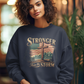 STRONGER THAN THE STORM Heavy Weight Patriotic Christian Sweatshirt (S-5XL):  Women's Gildan 18000 - FREE SHIPPING