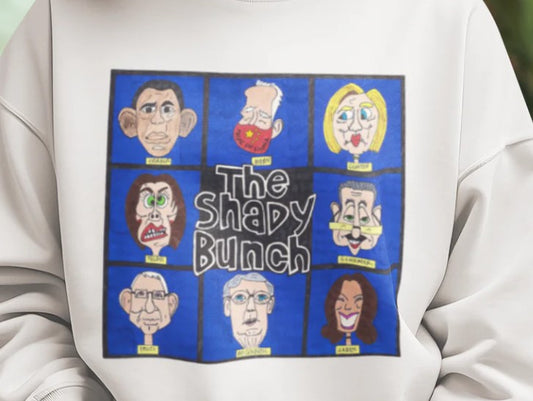 ... THE SHADY BUNCH Heavy Weight Patriotic Sweatshirt (S-5XL):  Women's Gildan 18000 - FREE SHIPPING