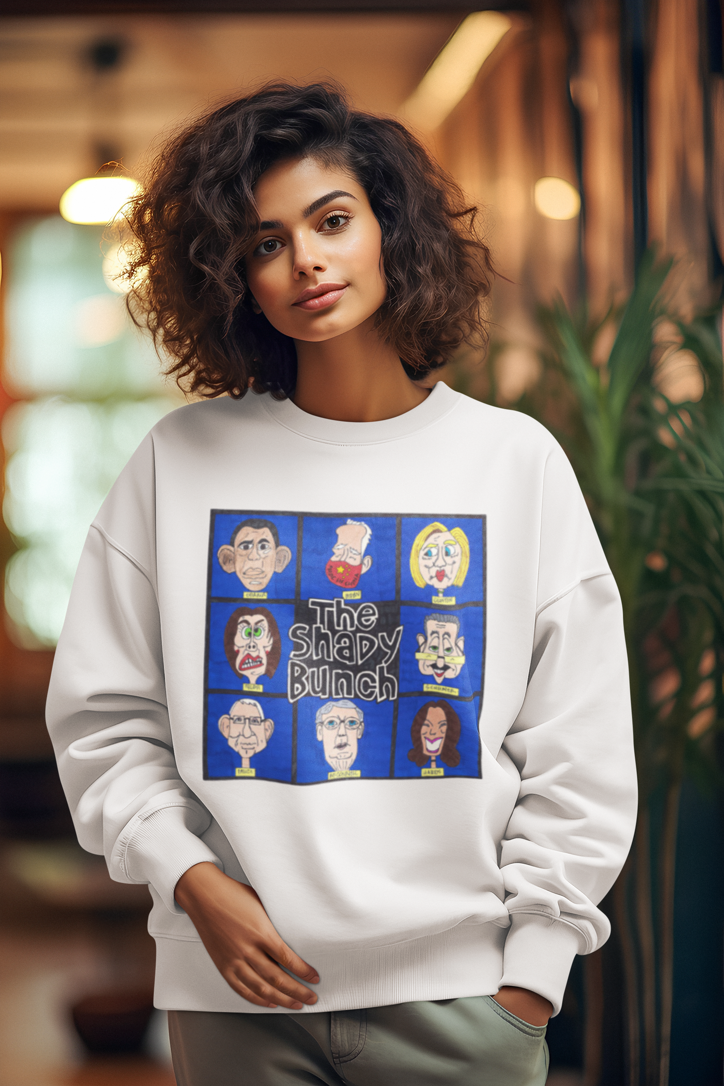 ... THE SHADY BUNCH Heavy Weight Patriotic Sweatshirt (S-5XL):  Women's Gildan 18000 - FREE SHIPPING