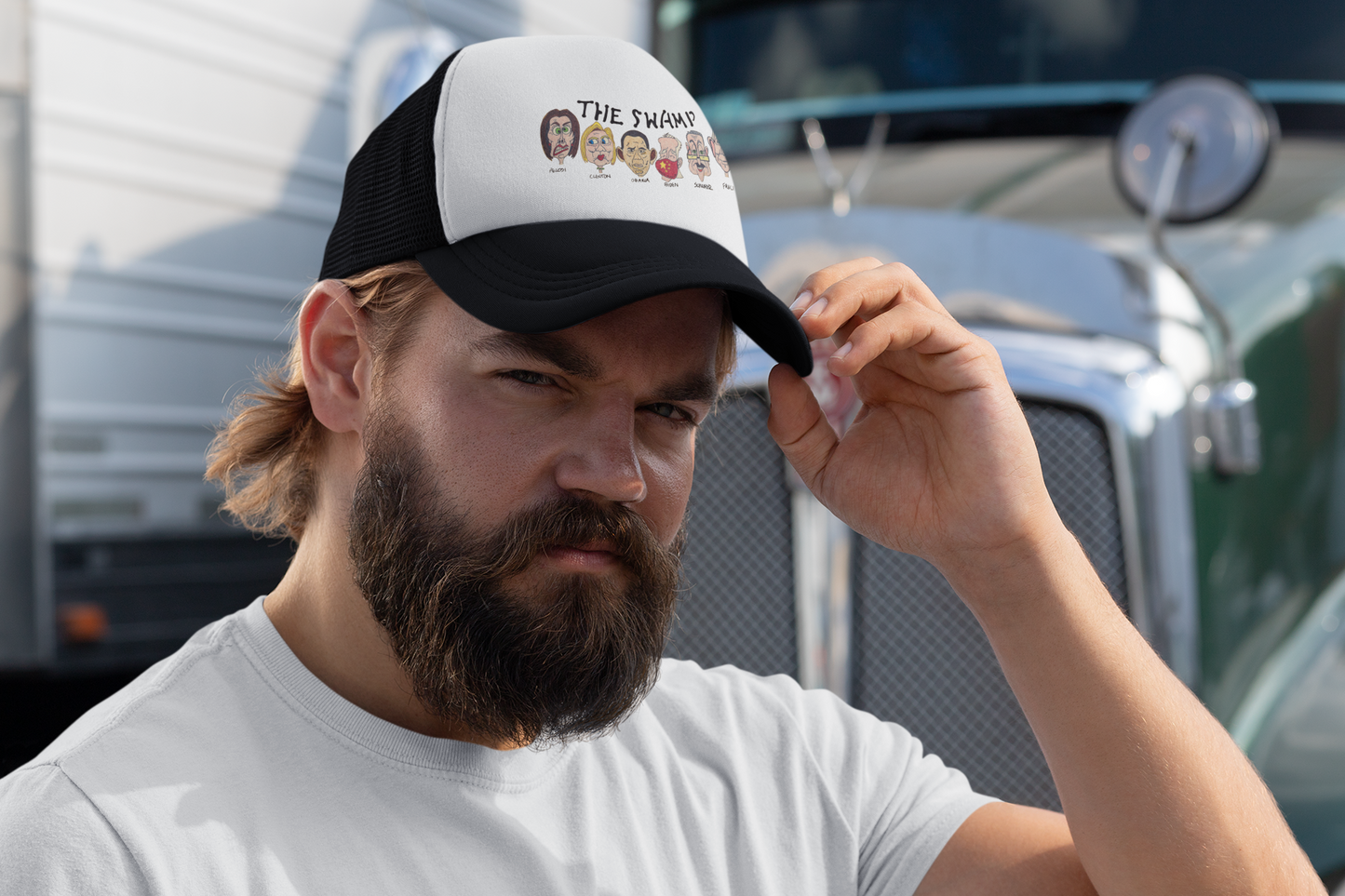 .. THE SWAMP Trucker Hat - FREE SHIPPING