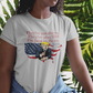 .. TRUMP - THEY'RE AFTER YOU Semi-Fitted Patriotic T-Shirt (S-3XL):  Women's Gildan 5000L - FREE SHIPPING