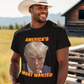 TRUMP MUG SHOT Patriotic T-Shirt (S-5XL):  Men's Medium Weight Gildan 5000 - FREE SHIPPING