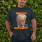 . TRUMP MUG SHOT Plus Size Heavy Weight Patriotic T-Shirt (S-5XL):  Men's Hanes Beefy-T® - FREE SHIPPING