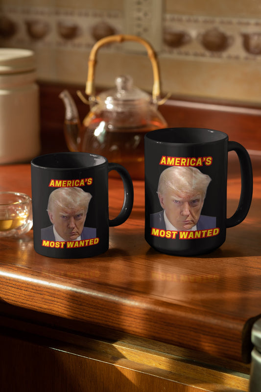 TRUMP MUG SHOT Patriotic Ceramic Coffee Mug (11oz, 15oz) - FREE SHIPPING