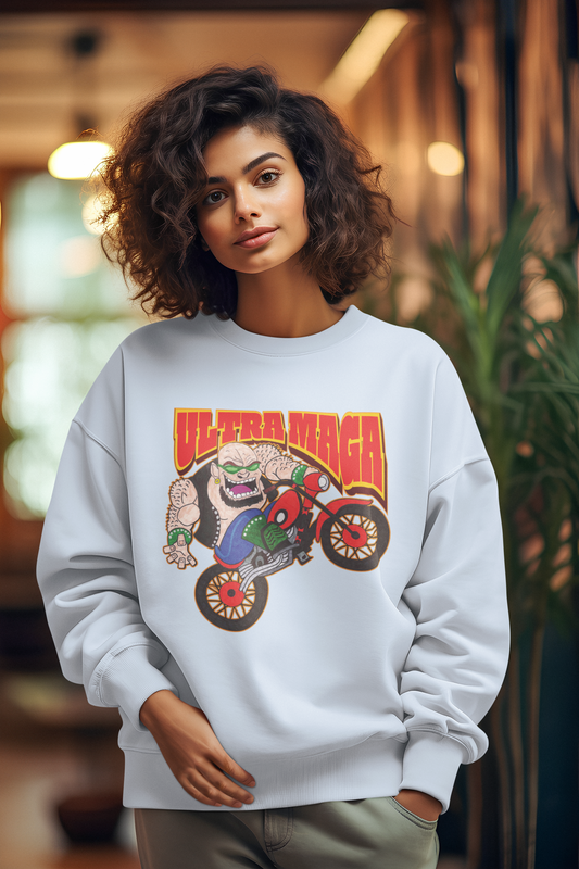 ... ULTRA MAGA Heavy Weight Biker Sweatshirt (S-5XL):  Women's Gildan 18000 - FREE SHIPPING