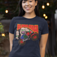 . Ultra MAGA Fitted Patriotic Biker T-Shirt (S-2XL):  Women's Bella+Canvas 6004 - FREE SHIPPING