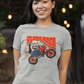 . Ultra MAGA Fitted Patriotic Biker T-Shirt (S-2XL):  Women's Bella+Canvas 6004 - FREE SHIPPING