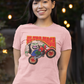 . Ultra MAGA Fitted Patriotic Biker T-Shirt (S-2XL):  Women's Bella+Canvas 6004 - FREE SHIPPING