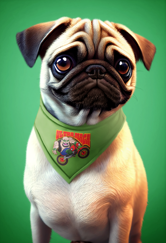 ULTRA MAGA - Small Dog Bandana (Collar Size 10-17"  Weight 11-25lbs)