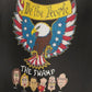 .. WE THE PEOPLE vs THE SWAMP Heavy Weight Patriotic Hoodie (S-5XL):  Women's Gildan 18500 - FREE SHIPPING