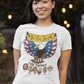 . WE THE PEOPLE vs THE SWAMP Fitted Patriotic T-Shirt (S-2XL):  Women's Bella+Canvas 6004 - FREE SHIPPING