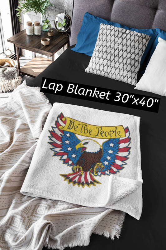 .WE THE PEOPLE Light Weight Velveteen Plush Blanket (3 sizes available) - FREE SHIPPING