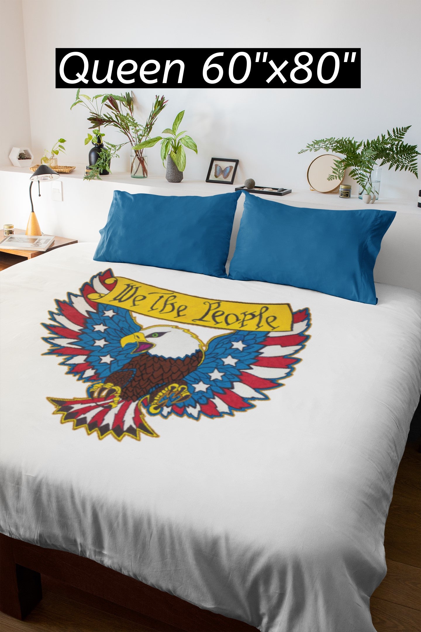 .WE THE PEOPLE Light Weight Velveteen Plush Blanket (3 sizes available) - FREE SHIPPING